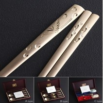 은수저세트 장수거북 손조각 방짜유기 수저 2벌(2인용) 부모님 생신선물 VIP고급답례품 건강선물 예단혼수용, B타입-실버주머니, 1세트