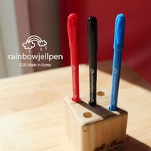 오너클랜 잘써지는볼펜 10P 레인보우젤펜 3본세트 흑청적색, 본상품, KJB_ 본상품선택