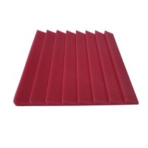 가설방음벽 음악연습실 고경도스펀지 방음벽설치 층간소음재 흡음제 수면실 실내방음벽 흡음테이프 계란판 방음재 천장엠보싱 방문 방음 300x300x25mm 41224Pcs 폼 2, 4PCS, 빨간색