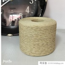 라오농 뜨개질실 스타일특별 파피루스 일본 화지 원라인 여름 편직 짚모자 선 고리가방, T01-베이지색