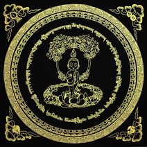 만석 불상 지장보살 만다라 불교 종교 그림 장식 만들기 세트 보석십자수 재료 diy, 90x90cm 전체 원형 큐빅