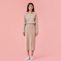 [JAJU/자주] 여 올데이 니트 스커트_크림