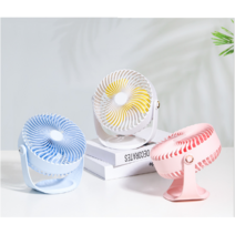 [하프포인트]WT-F12 7인치 대형 USB 유/무선 겸용 탁상용 미니 선풍기(2.0A고속 충전 양면 USB 케이블 포함), 화이트