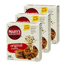 메리스곤크래커스 오리지널 크래커 비건 홀 그레인 글루텐 프리, 184g, 3개