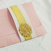 행복 봉투 금달 분홍색 고급현금봉투 꾸밈비봉투 예단봉투