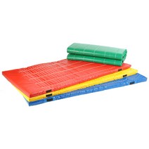 칼라 타포린 구르기매트(크기선택) NF1049-1, 빨간색_90x180x두께6cm