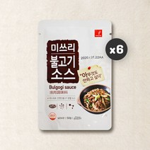 미쓰리 불고기소스 50gx6개 요리소스 양념 레시피 캠핑음식
