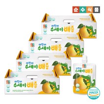 순수식품 어린이 수세미 배즙 4박스(120포) 식이섬유 음료 주스, 단품, 단품