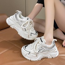 통굽 여성화 가을 단색화 자녀 스니커즈 운동화 아빠 신발 키높이 소인배 팝