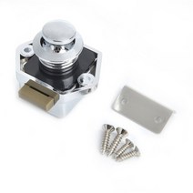 KAK-10 피스 캠핑카 푸시 잠금 RV 캐러밴 보트 모터 홈 캐비닛 서랍 래치 버튼 가구 도어 잠금 하드웨어, 협력사, Carlock002- 크롬