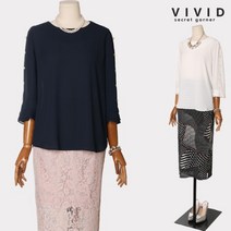 VIVID SG VIVID SG 진주소매 뒷리본 쉬폰 블라우스 VS924007