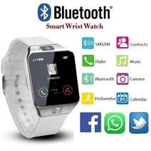 디지털시계 블루투스 스마트 워치 DZ09 웨어러블 손목 시계 2G SIM TF 카드 Xiaomi 삼성 안드로이드 스마트 폰 Smartwatch 남성 여성