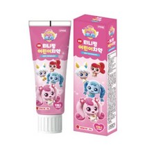 다산메디칼 알쏭달쏭 캐치티니핑 튼튼 티니핑 어린이치약 저불소 충치예방 80g 딸기향 2개