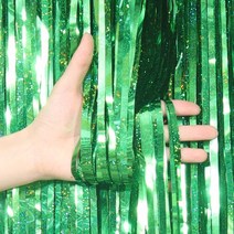 마켓에이 레이저 실크 홈파티 수술 커튼 1 x 2 m, 그린, 3개
