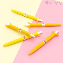 일정 1000 바나나 실리콘 중성펜(0.5mm) 1개 볼펜 겔펜 젤리펜 과일 그립감 좋은 귀여운 필기구