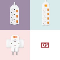 DS이엘씨 2구 3구 4구 5구 6구 멀티탭 기본 화이트 멀티콘센트 개별 스위치 콘센트 안전, 3구T형스위치, 추가상품