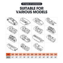차량와이퍼 와이퍼 블레이드 어댑터 HESITE 컬러풀