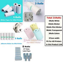 출력 미니 귀여운 모양 휴대용 무선 감열식 라벨 프린터 57mm 안드로이드 IOS, [09] X5 with 1Roll