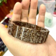 모나사이트테니스 여성 보석 팔찌 눈송이 흑요석 비즈 천연 원석 남성용 선물