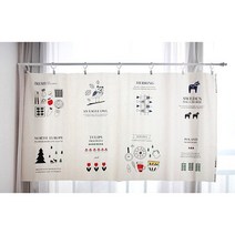 소잉홀릭 면30수컷트지) 북유럽 감성(2종), 화이트바탕(백아이)