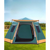 커플텐트 캠핑용품 오토텐트 그늘막텐트 코오롱텐트 견고한텐트 쉘터텐트 2023신제품 휴대용편한텐트, 단일사이즈, 그린 라지 기본 패키지