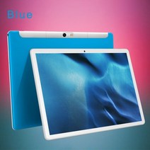 10.1 인치 태블릿 4GB RAM 64GB ROM 옥타 코어 구글 플레이 듀얼 네트워크 SIM 카드 블루투스 와이파이 PC 안드로이드 9 c형, Add 64GB TF Cover, 파란