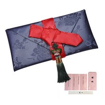 지극정성 단아한 나비노리개 현금예단봉투, 그레이 예단(신부님이 신랑 댁으로)