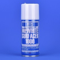 Mr 서페이서1000 화이트 밑색 B511 프라모델 건담 도색 도구 미술 모형 소품 색칠