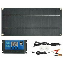 태양광패널 접이식 400w 600w 30W 전지 패널 키트 18V 배터리 100A 셀 충전기 컨트롤러 자동차 RV 캐러밴, 한개옵션0