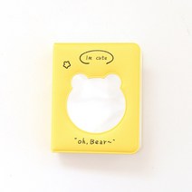 스크랩북 포토북만들기 앨범 사진첩 편지 인쇄 된 사진 앨범 3 인치 Photocard 바인더 Instax 미니 스크랩, 19 C-yellow