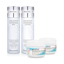 더마하우스 화이트닝 4종(스킨+로션+크림2개 -미백 잡티관리 칙칙한피부, 1세트