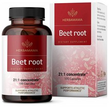 HERBAMAMA Beet Root Capsules 비트 루트정 컨센트레이트 100정, 1개, 100개
