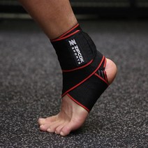 집콕스포츠 프리미엄 고탄력 발목보호대 Gray 2p, 2개 (양쪽), Orange