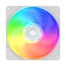 컴퓨터 쿨러 부품 호환 PC 마스터 낫 플로우 120 ARGB 3 in 1 120mm 케이스 CPU 냉각 팬 화이트 에디션 RGB 5V 주소 가능 PWM 조용한, Sickleflow 120_A-RGB | White
