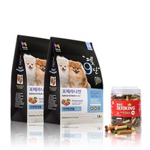 목우촌펫9단 포메라니안전용사료(1.8kg)2개 + 벨버드져키킹(1kg) 1개 강아지 사료 소프트 습식, 1.8kg, 생선