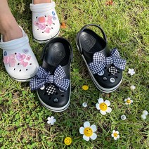 곰돌이 꽃모양 샌들 파츠 신발 꾸미기 세트 4type