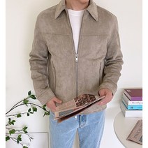 더유니크제이 남자 베이직 스탠다드핏 트러커 스웨이드 숏 자켓 3컬러