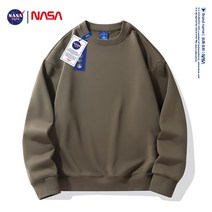 NASA 오버사이즈 라운드 맨투맨 남녀 봄가을 트렌드 커플 퓨어 컬러