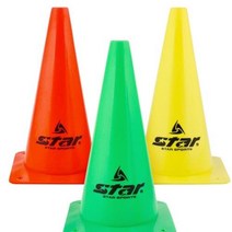 스포츠 훈련용품 스타 칼라콘 1P 3컬러 30cm 라바콘, 레드