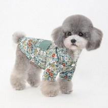 S 강아지 민트 플라워 평상복, 상세페이지 참조, 상세페이지 참조, 상세페이지 참조