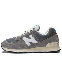 [국내발송] 뉴발란스 New Balance 남성 운동화 574 스웨이드 메쉬 소재 레트로 유니섹스 그레이 블루 러닝화 런닝화 U574WR2