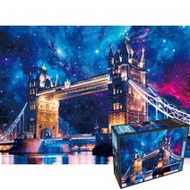 퍼즐피플 학산 풍경 랜드마크 500피스 직소퍼즐, 타워브리지의 우주쇼 500피스, 500p, 퍼즐유액 포함