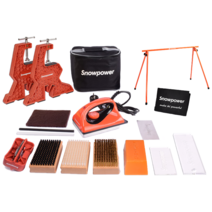스노우보드 스키 왁싱 다리미 정비 도구 키트 브러시 엣징 세트 관리 용품, A