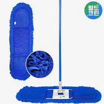 월드크린 극세사 리스킹걸레 105cm 1p+리스킹 판자루 물 강당 체육관 걸레 대걸레 청소기 밀대 청소포 바닥, 극세사리스킹걸레105cm1p 리스킹판자루