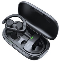 DACOM 골전도 이어폰 무선 걸쇠전도 이어폰 bluetooth 한쪽 귀양귀 스포츠 이어폰 완전 무선 이어폰 물리 버튼 볼륨 조절 Type-C bluetooth5.0 좌우 분리형 헤드셋 귀걸이 마이크 부착 IPX5 방수 핸즈프리 통화 PSE 일본어 취급 설명서 블랙, 상세페이지 참조, 상세페이지 참조