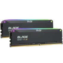 OLOy DDR4 RAM 32GB (2x16GB) 블레이드 오라 싱크 RGB 3600 CL18 1.35V 데스크탑 게이밍 UDIMM (MD4U1636181DRKDE), 3600MHz(C18)_32GB (16GBx2)