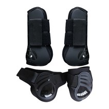 승마운동기구 승마 운동기구 승마기구 코어운동기구 바디슬리머말힘줄 및 Fetlock 부츠 2 쌍 승마 스포츠, 01 Black XL