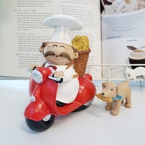 빵배달 주방장 구스토와 강아지 스쿠터 2p set.컨츄리아이템