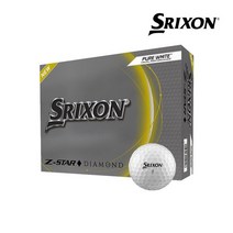 던롭DUNLOP 스릭슨 2023 ZSTAR 다이아몬드 골프볼 3PCS, 화이트