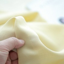 천마트 린넨)마100% 36수 무지(파스텔옐로우)